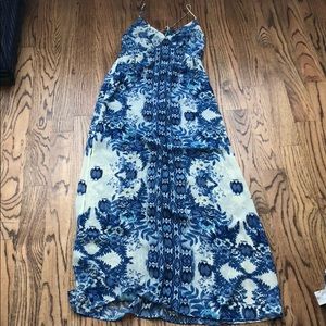 Blue Floral Maxi Dress